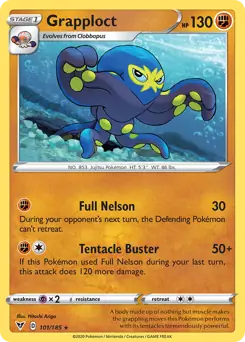 Grapploct Pokemon card from Vivid Voltage