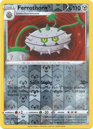 Ferrothorn Reverse Holo Pokemon card from Vivid Voltage