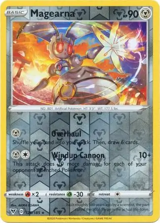 Magearna Reverse Holo Pokemon card from Vivid Voltage