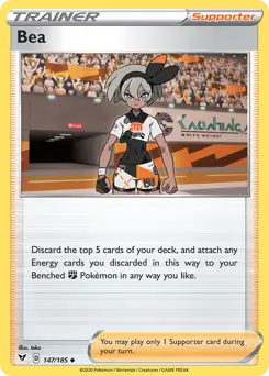 Bea Pokemon card from Vivid Voltage