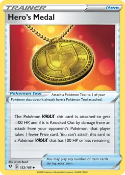 Hero's Medal Pokemon card from Vivid Voltage
