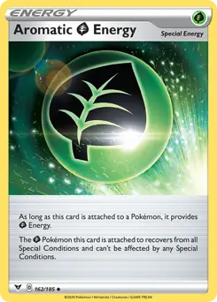 Aromatic Grass Energy Pokemon card from Vivid Voltage