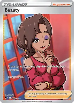 Full Art Beauty Pokemon card from Vivid Voltage