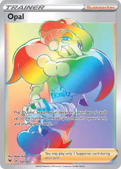 Opal Secret Pokemon card from Vivid Voltage