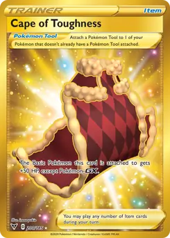 Cape of Toughness Secret Pokemon card from Vivid Voltage