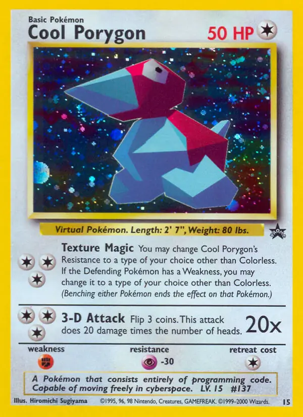 Cool Porygon Pokemon card from WOTC Promo