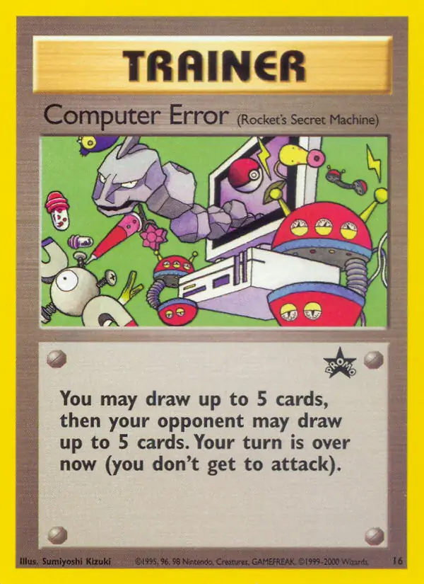 Computer Error Pokemon card from WOTC Promo