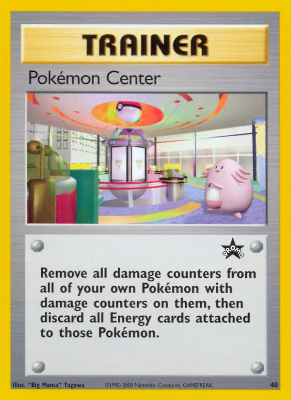 Pokemon Center Pokemon card from WOTC Promo