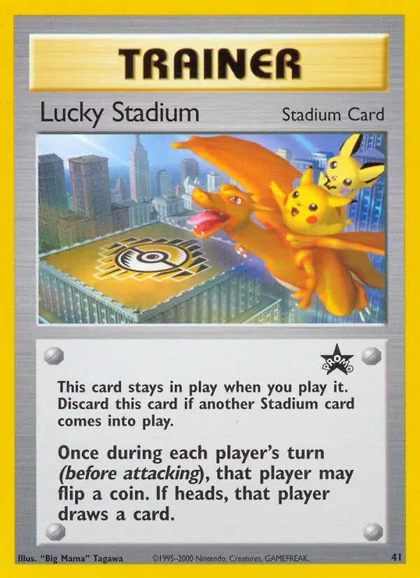 Lucky Stadium Pokemon card from WOTC Promo