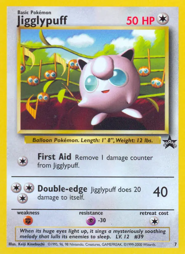 Jigglypuff Pokemon card from WOTC Promo
