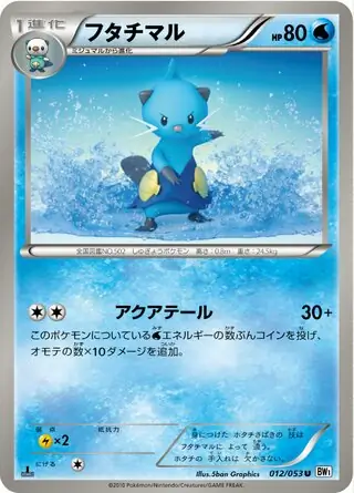 Dewott Pokemon card from White Collection