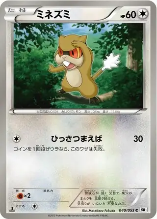 Patrat Pokemon card from White Collection