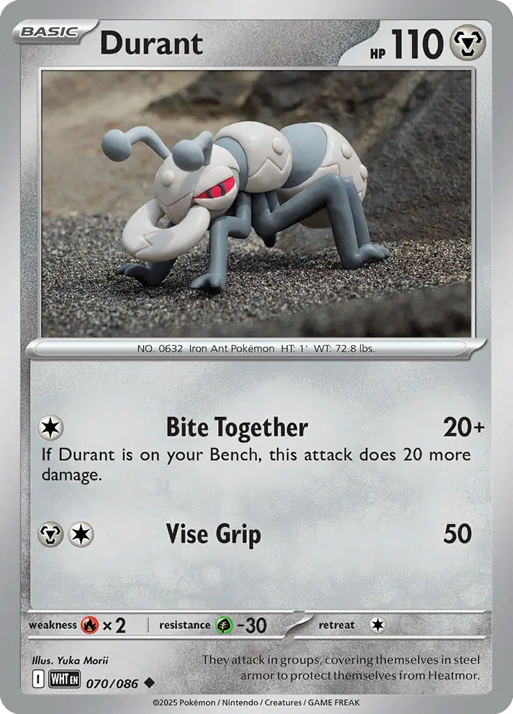Durant Pokemon card from White Flare