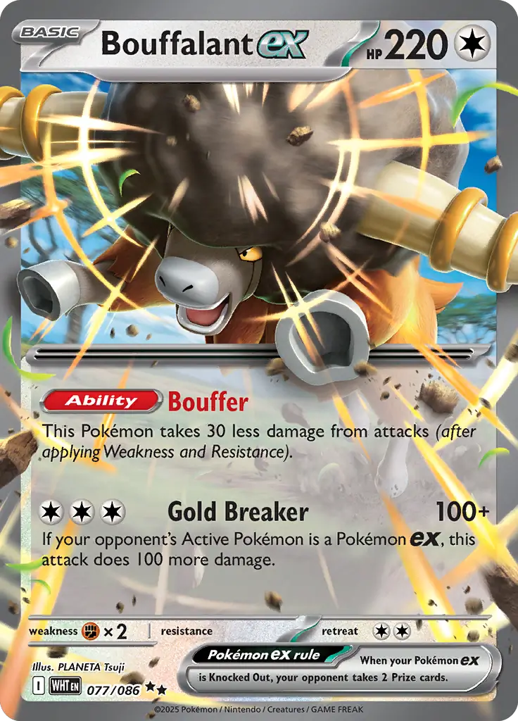 Bouffalant ex Pokemon card from White Flare