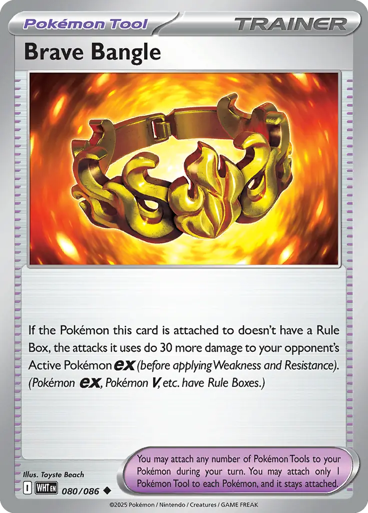Brave Bangle Pokemon card from White Flare