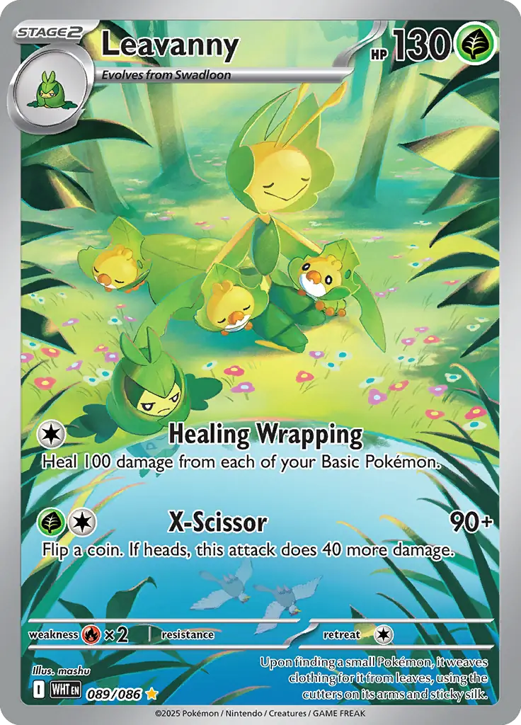 Leavanny Pokemon card from White Flare