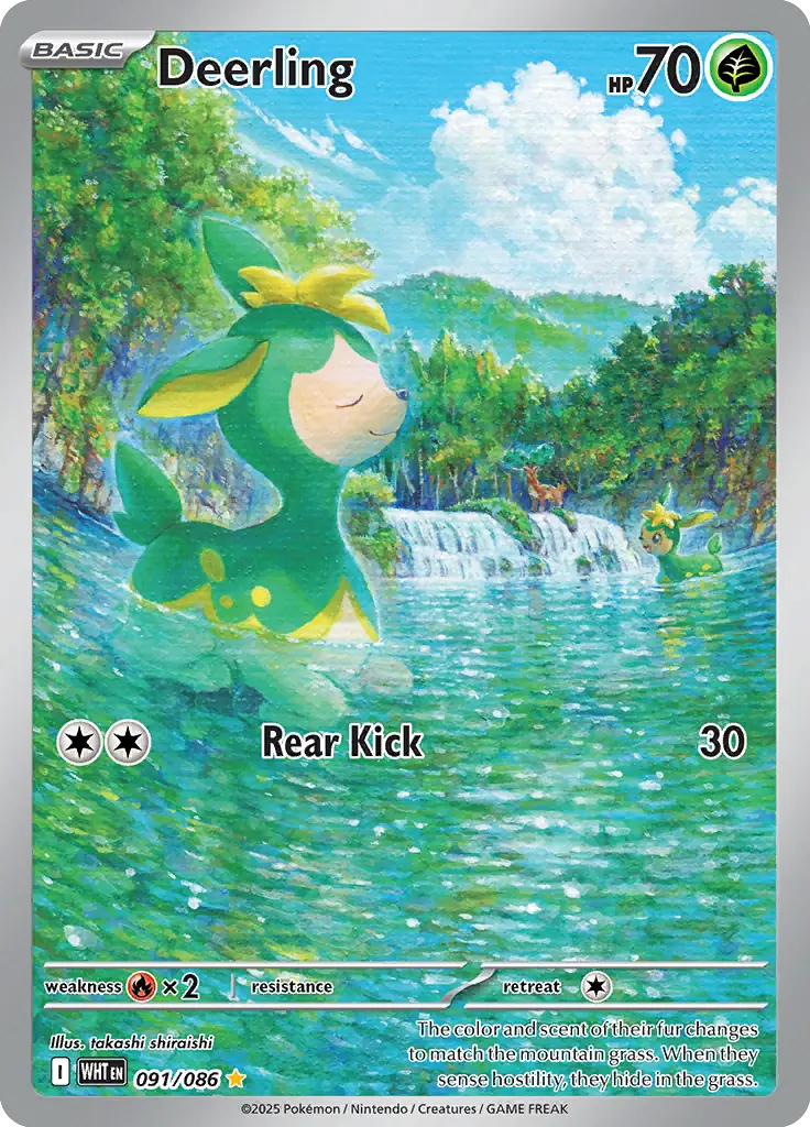 Deerling Pokemon card from White Flare
