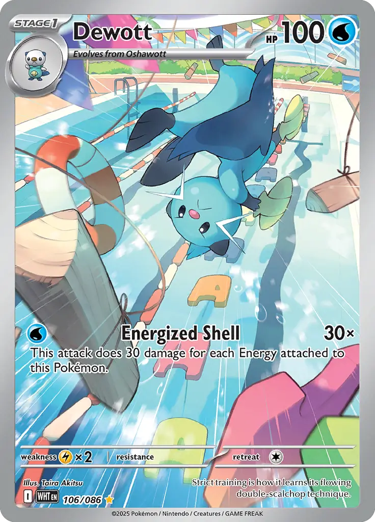 Dewott Pokemon card from White Flare