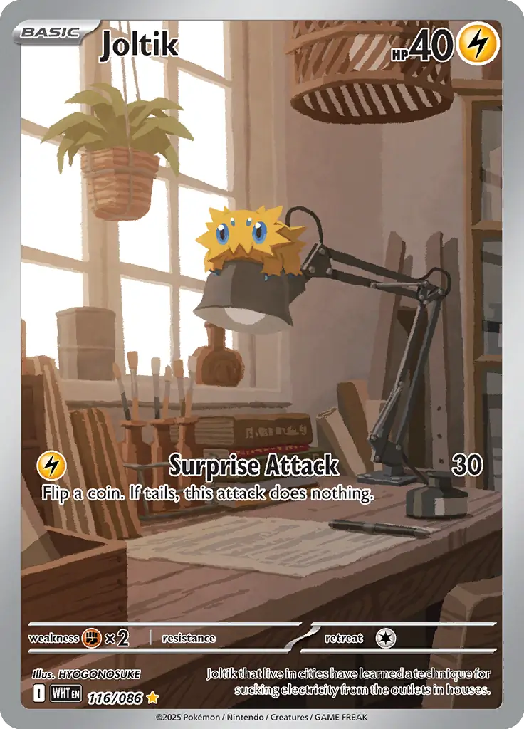 Joltik Pokemon card from White Flare