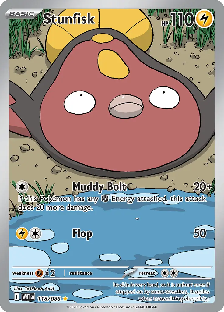 Stunfisk Pokemon card from White Flare