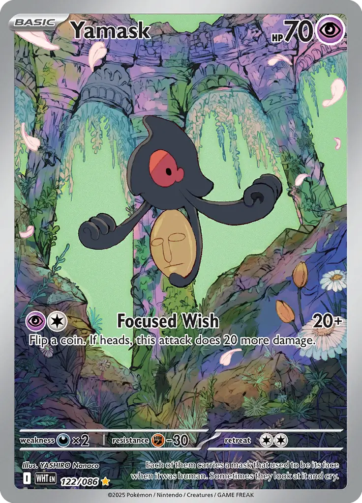 Yamask Pokemon card from White Flare