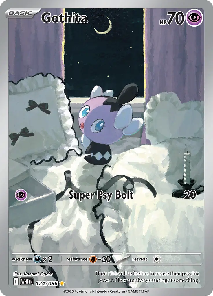 Gothita Pokemon card from White Flare