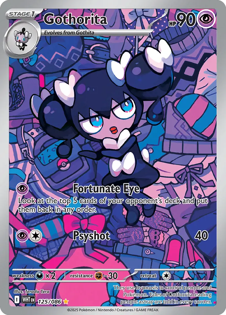 Gothorita Pokemon card from White Flare