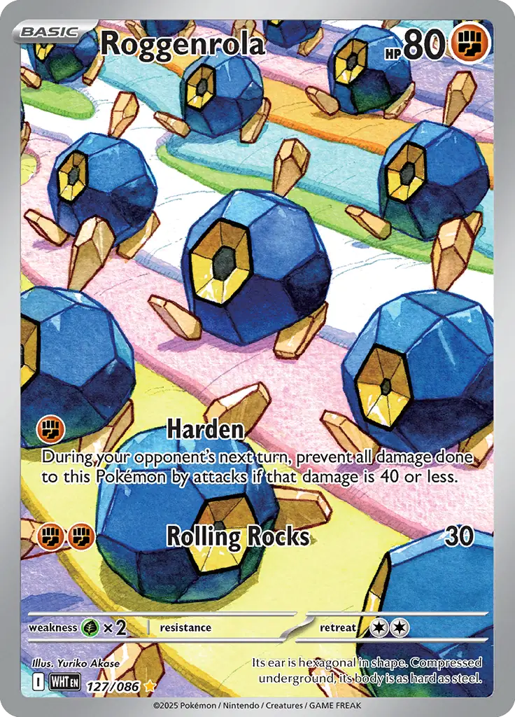 Roggenrola Pokemon card from White Flare