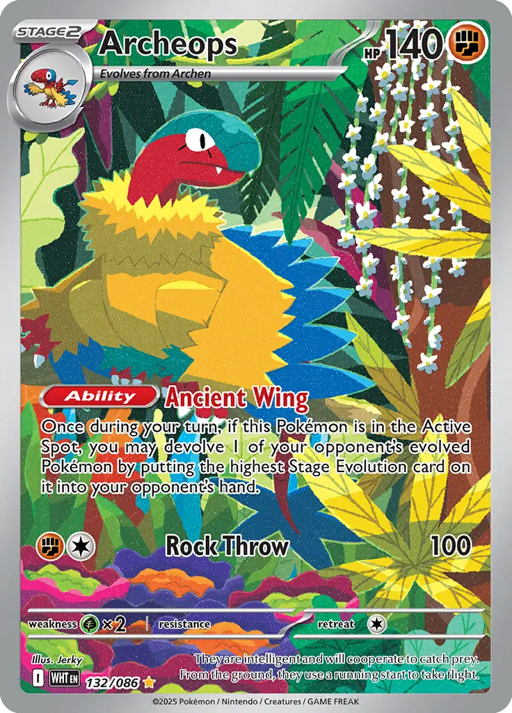 Archeops Pokemon card from White Flare