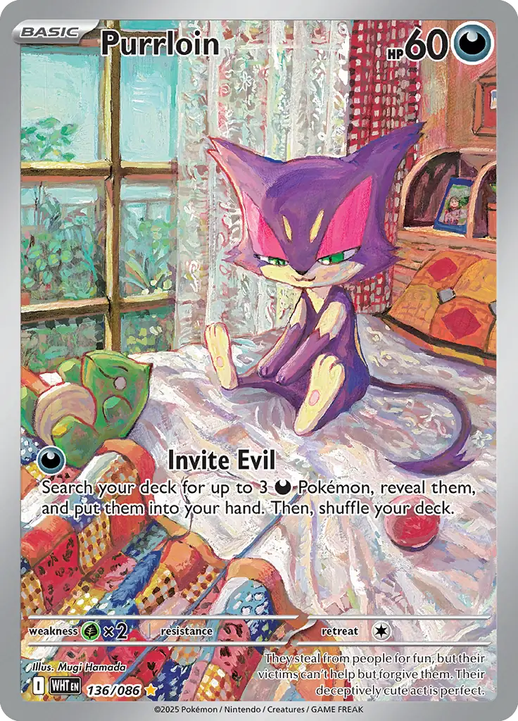 Purrloin Pokemon card from White Flare