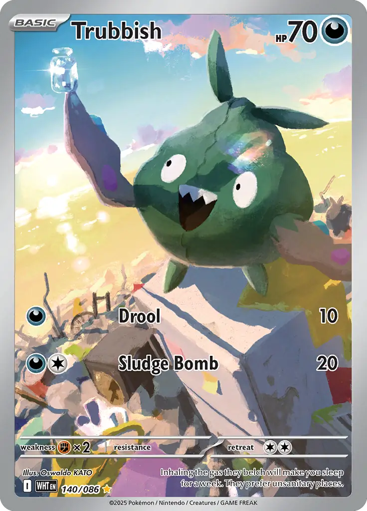 Trubbish Pokemon card from White Flare