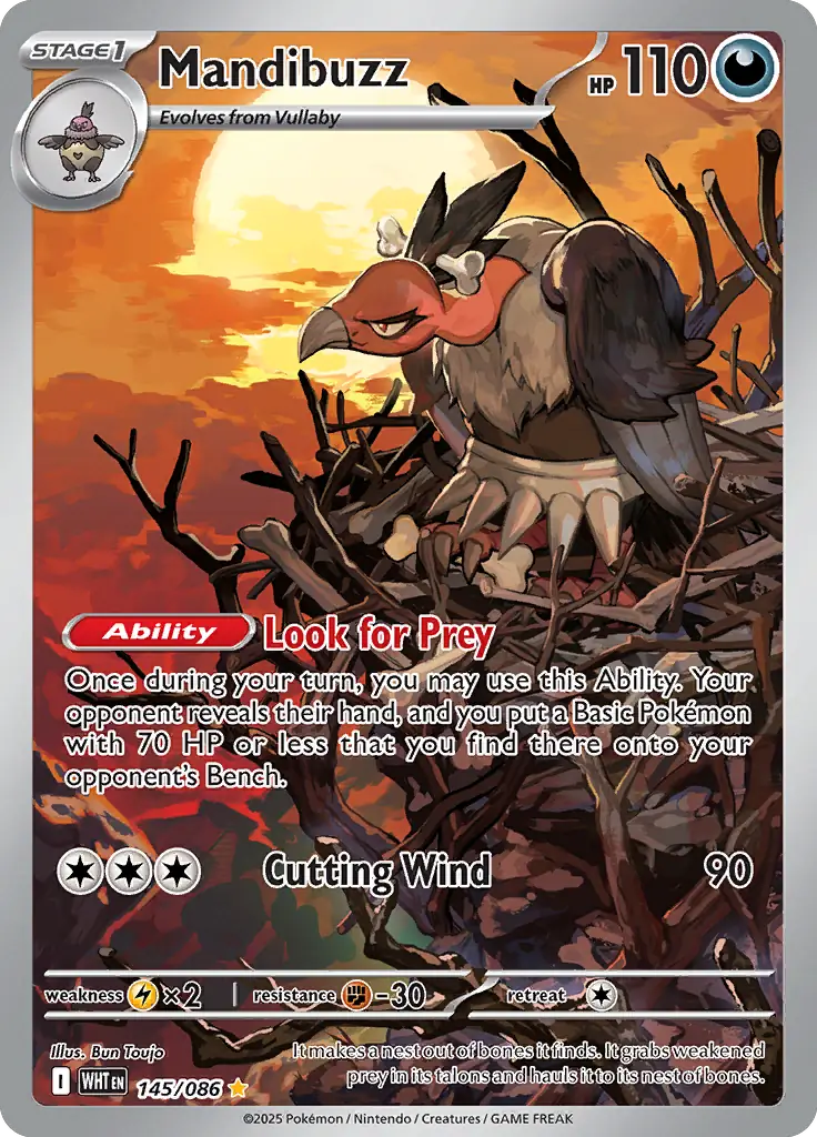 Mandibuzz Pokemon card from White Flare