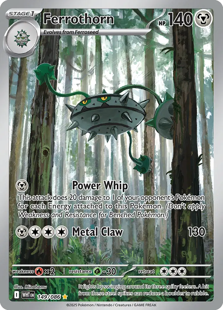 Ferrothorn Pokemon card from White Flare