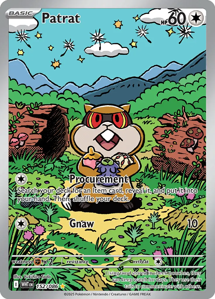 Patrat Pokemon card from White Flare