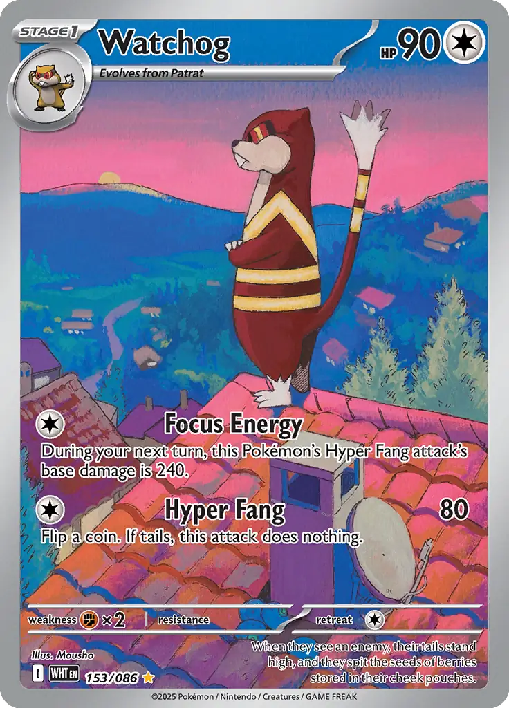 Watchog Pokemon card from White Flare