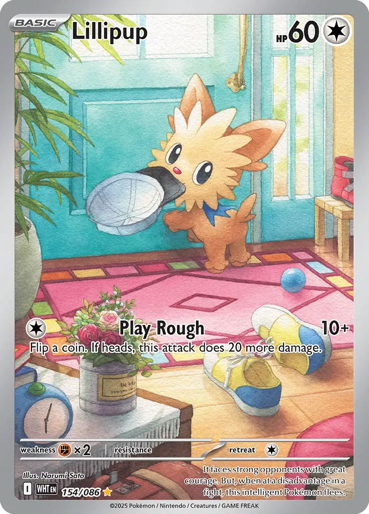 Lillipup Pokemon card from White Flare