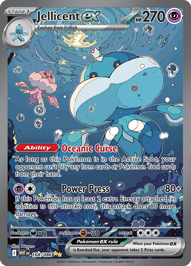 Jellicent Pokemon card from White Flare