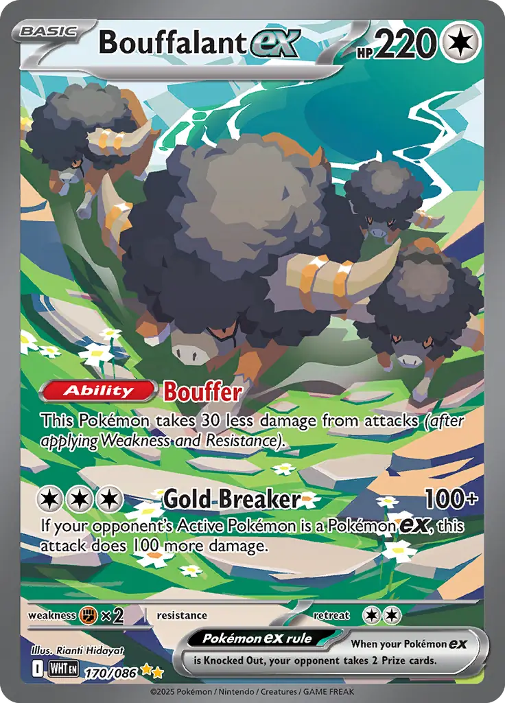 Bouffalant Pokemon card from White Flare