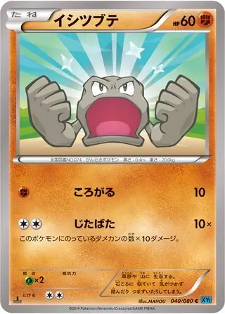 Geodude Pokemon card from Wild Blaze