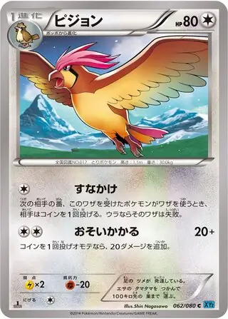 Pidgeotto Pokemon card from Wild Blaze