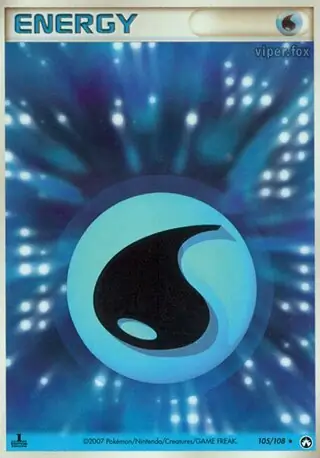 Water Energy Pokemon card from World Champions Pack
