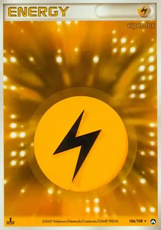 Lightning Energy Pokemon card from World Champions Pack