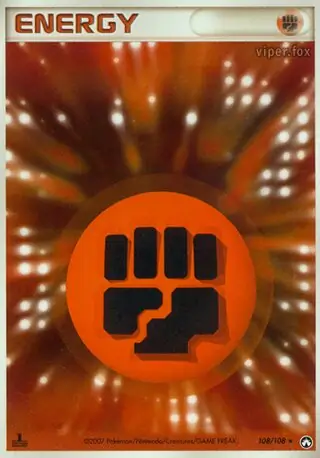 Fighting Energy Pokemon card from World Champions Pack