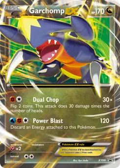 Garchomp EX Pokemon card from XY Black Star Promos
