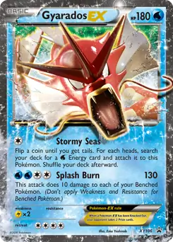 Gyarados EX Pokemon card from XY Black Star Promos