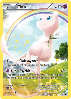 Mew Pokemon card from XY Black Star Promos
