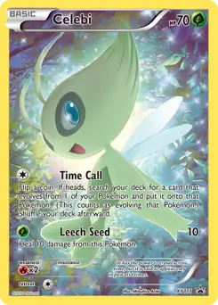 Celebi Pokemon card from XY Black Star Promos