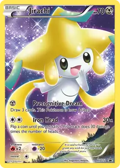 Jirachi Pokemon card from XY Black Star Promos