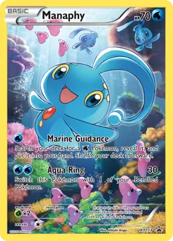 Manaphy Pokemon card from XY Black Star Promos