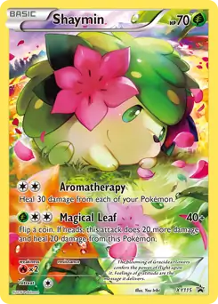 Shaymin Pokemon card from XY Black Star Promos